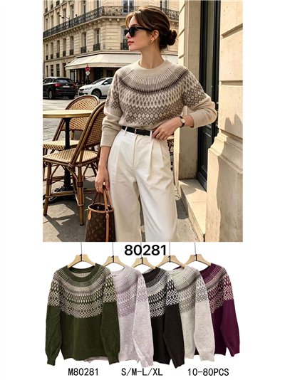Jersey jacquard geométrico 2