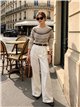 Jersey jacquard geométrico