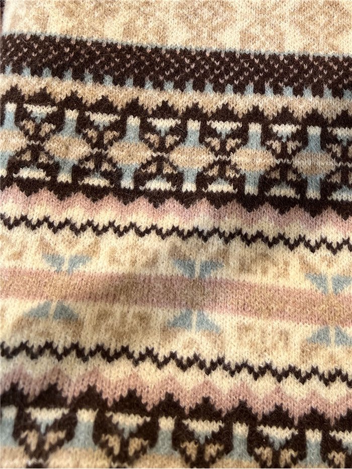 Jersey jacquard nórdico multicolor