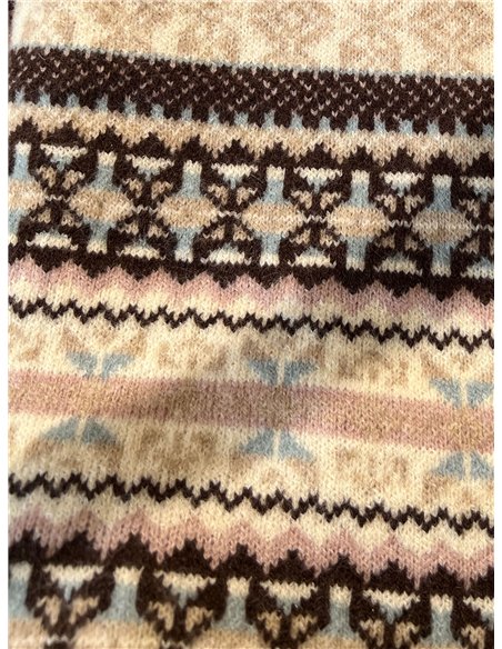 Jersey jacquard nórdico multicolor