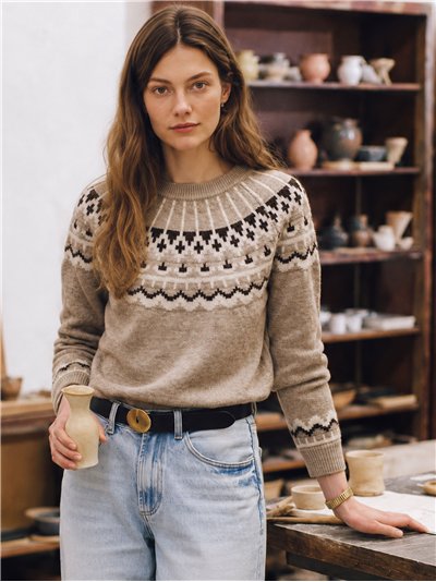 Jersey jacquard nórdico