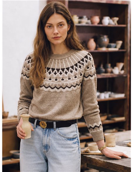 Jersey jacquard nórdico