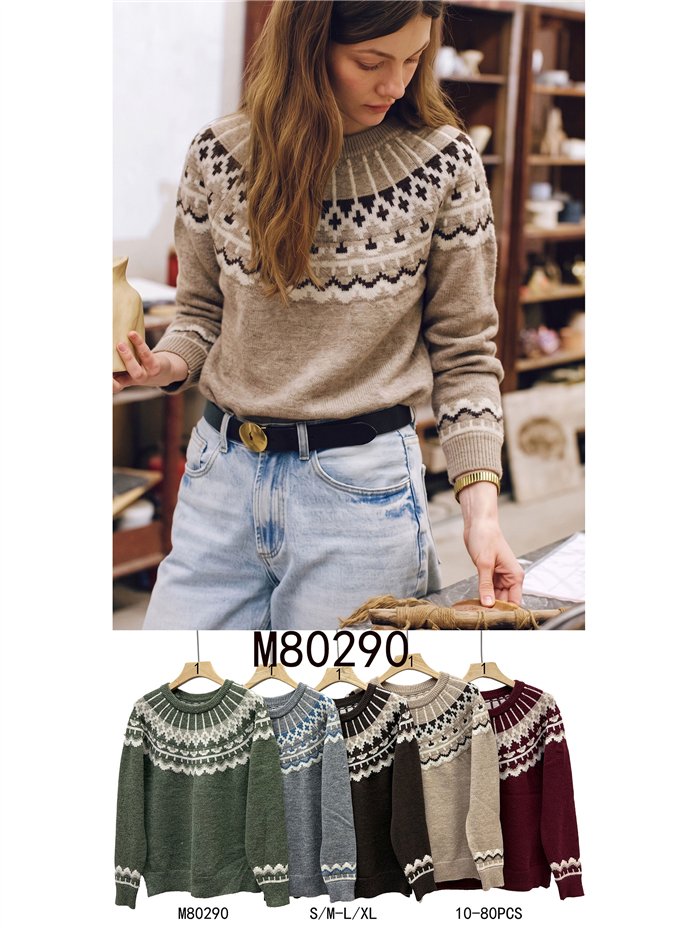 Jersey jacquard nórdico