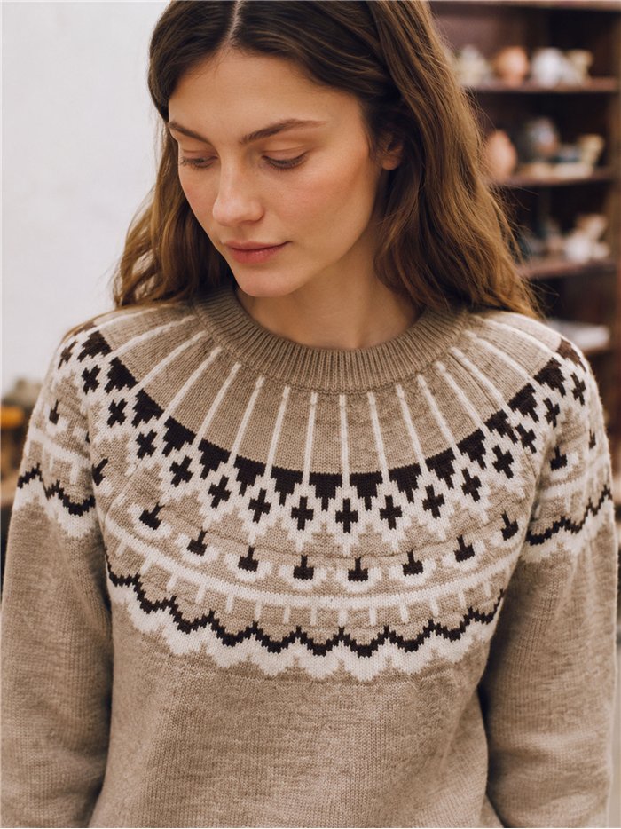 Jersey jacquard nórdico
