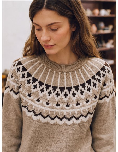 Jersey jacquard nórdico