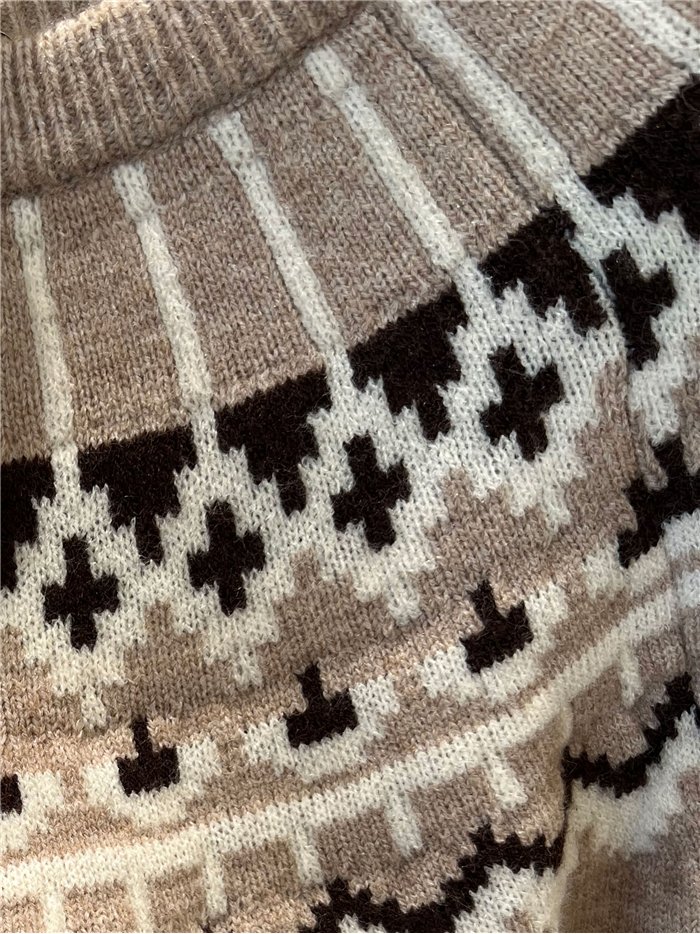 Jersey jacquard nórdico