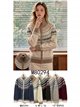 Cárdigan cremallera jacquard nórdico