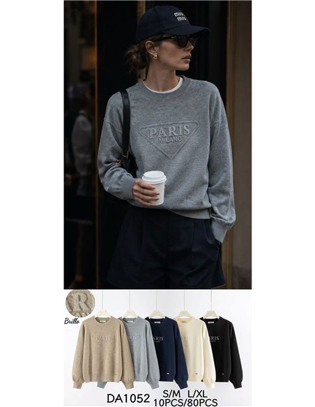 Jersey paris strass