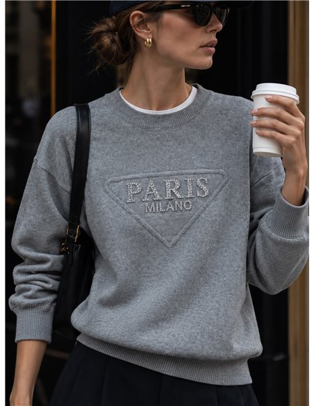 Jersey paris strass