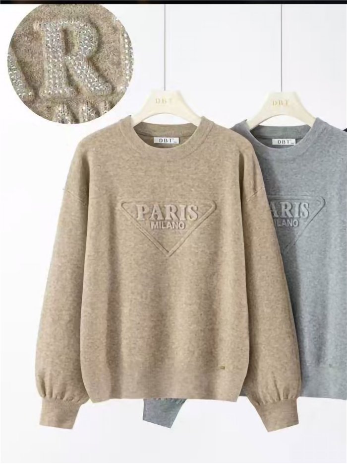 Jersey paris strass