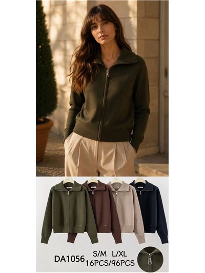 cardigan zippé à col roulé 2