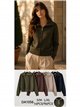 cardigan zippé à col roulé