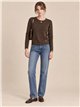 Jersey microstrass cuello redondo
