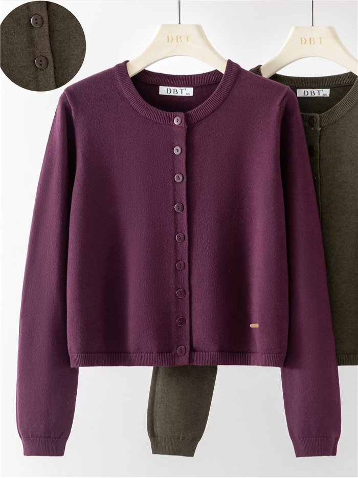 Cardigan corto básico