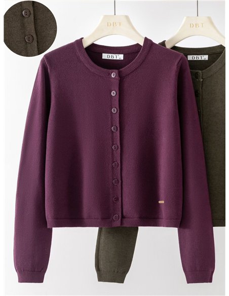 Cardigan corto básico