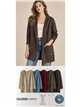 Gilet long à capuche