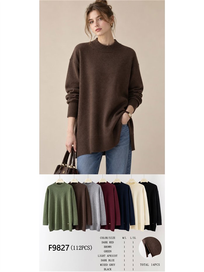 Jersey amplio cuello alto