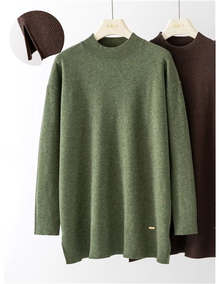 Jersey amplio cuello alto