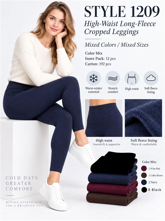 Leggings térmicos cintura alta afelpados 580d
