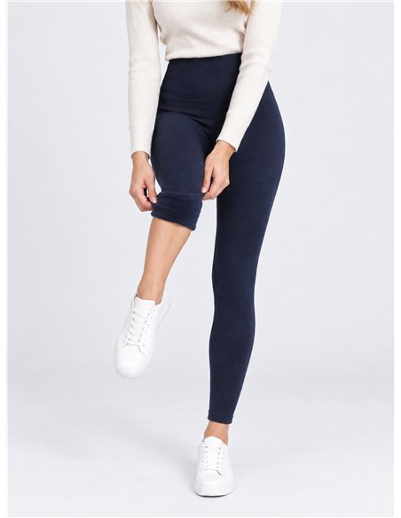 Leggings térmicos cintura alta afelpados 580d