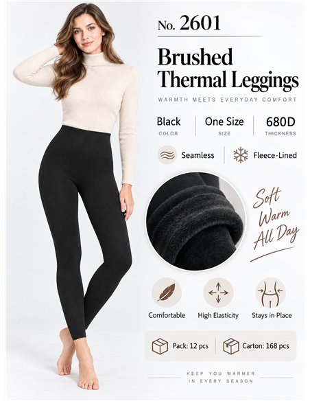 Leggings térmicos afelpados 680d