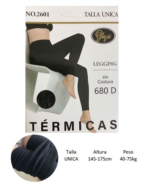 Leggings térmicos afelpados 680d