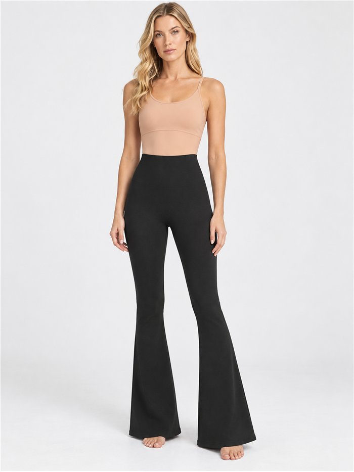 Pantalón acampanado térmico afelpado 680d