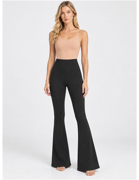 Pantalón acampanado térmico afelpado 680d