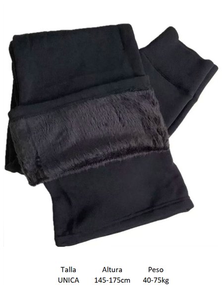 Pantalón acampanado térmico afelpado 680d