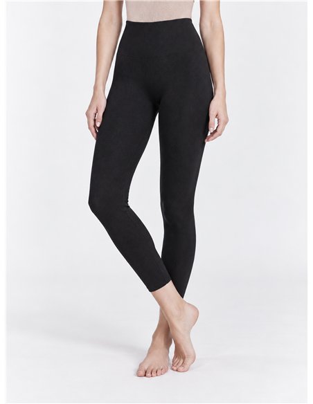 Leggings térmicos de canalé afelpados 680d