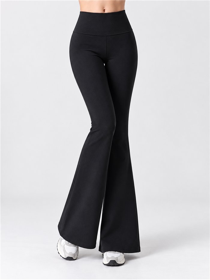 Pantalón acampanado moldeador afelpado