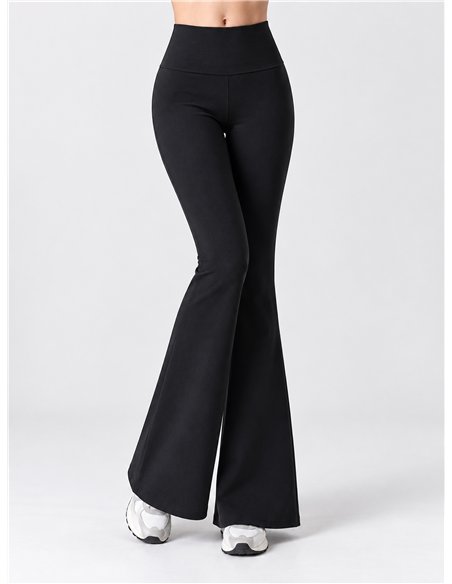 Pantalón acampanado moldeador afelpado