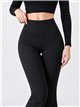 Pantalón acampanado moldeador afelpado