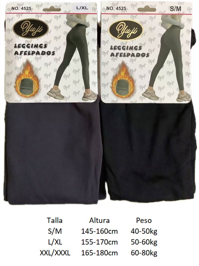 Leggings térmicos afelpados
