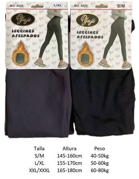 Leggings térmicos afelpados