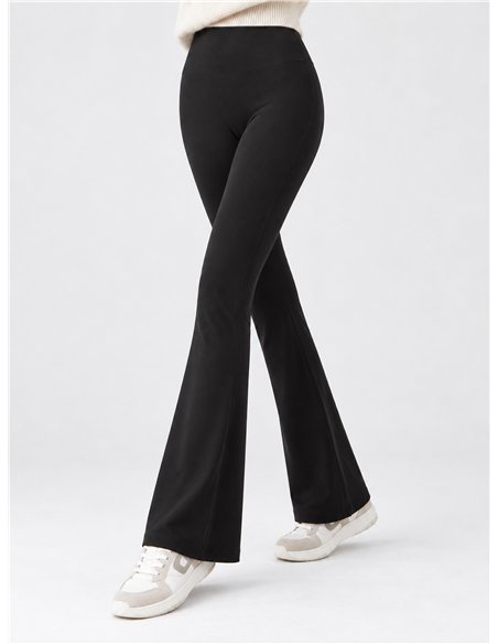 Pantalón acampanado afelpado