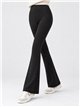 Pantalón acampanado afelpado