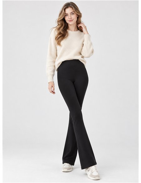Pantalón acampanado afelpado