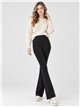Pantalón acampanado afelpado