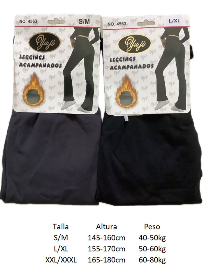 Pantalón acampanado afelpado