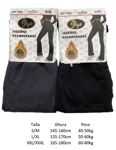 Pantalón acampanado afelpado