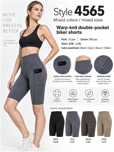 Leggings ciclistas doble bolsillo 2