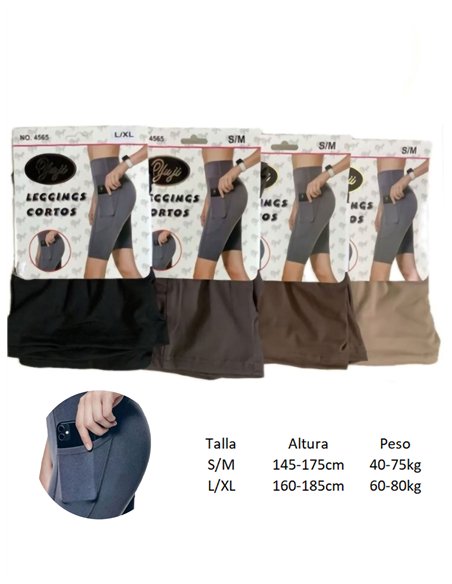 Leggings ciclistas doble bolsillo