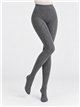 Collant con motivo a rombi effetto lana 280D