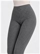 Collant con motivo a rombi effetto lana 280D