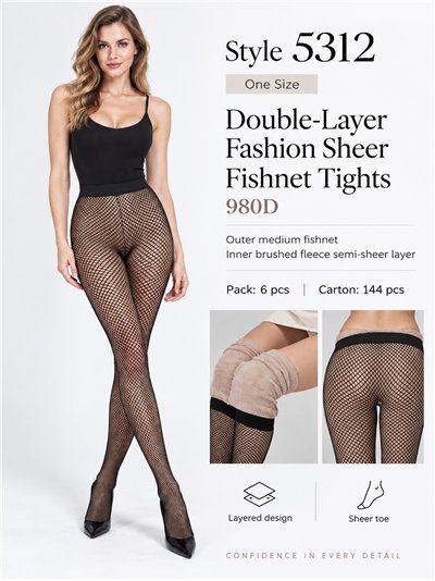 Collants thermiques en maille 980D 2