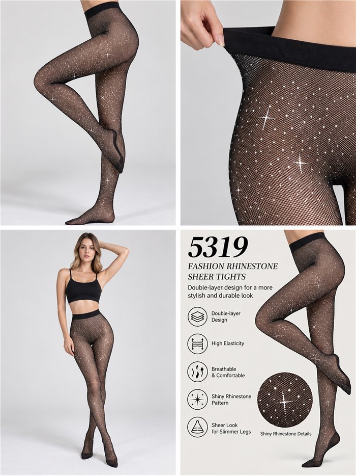 Calcinha térmica translúcida com strass 980D