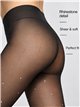 Collants thermiques translucides 680D avec strass