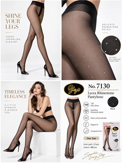 15D Lycra-Slip mit Strasssteinen 2