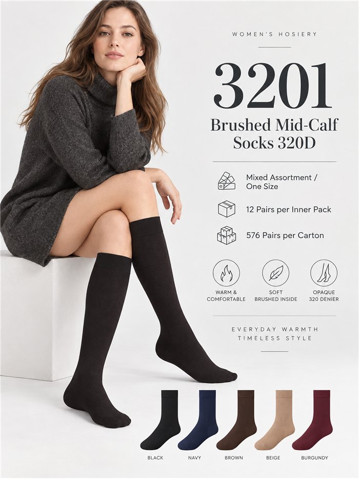 320D Fleece-gefütterte Thermosocken bis zur Wade